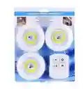 Lámparas Luz Led X3 Portátil Inalambricas Adhesivas + Control