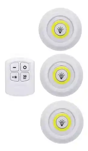 Lámparas Luz Led X3 Portátil Inalambricas Adhesivas + Control