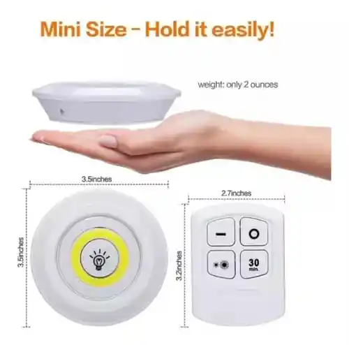 Lámparas Luz Led X3 Portátil Inalambricas Adhesivas + Control