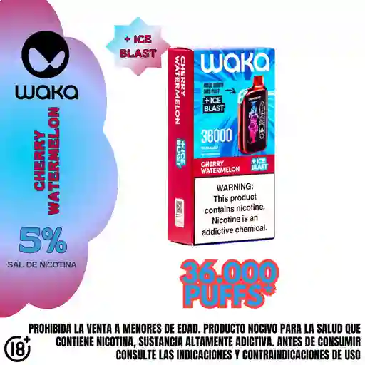 Vape Waka Cherry Watermelon 36000 Puffs 5%