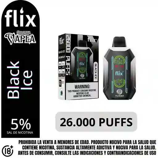 Vape Flix Black Ice 26000 Puffs 5%