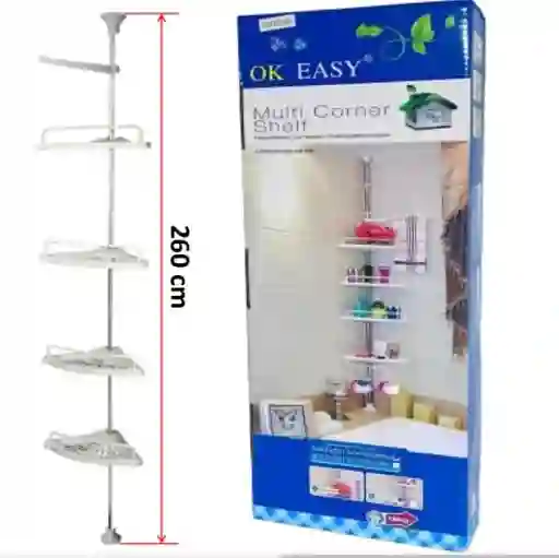 Esquinero Baño Ducha Ajustable Organizador Repisa Estante