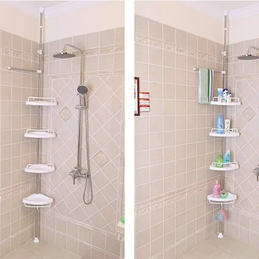 Esquinero Baño Ducha Ajustable Organizador Repisa Estante