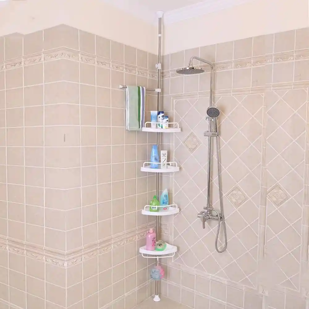 Esquinero Baño Ducha Ajustable Organizador Repisa Estante