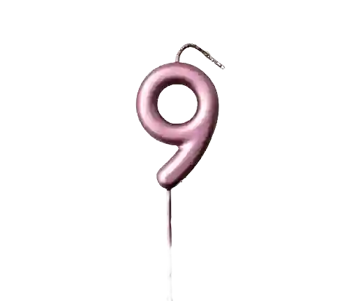 Vela #9 Premium Oro Rosa