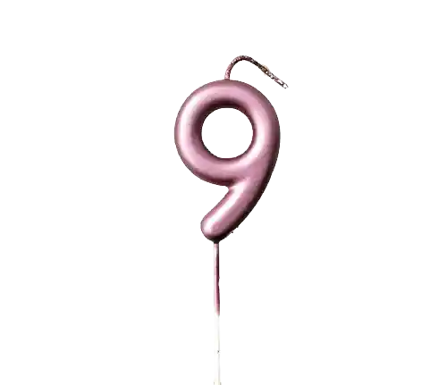 Vela #9 Premium Oro Rosa