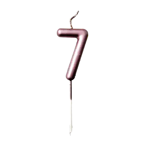 Vela #7 Premium Oro Rosa