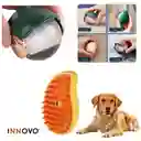 Combo Esfera Rodillo Silicona Quita Pelos + Cepillo Masaje Mascotas Vapor