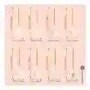 Combo Mandolina Picatodo Verdura + Tabla De Picar Descongela Carne+ Set Utensilios X12 Piezas En Silicona