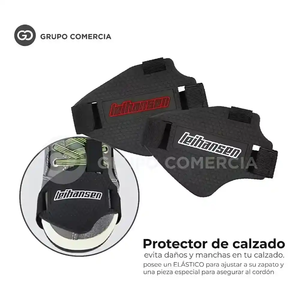 Combo Candado De Disco Con Alarma + Protección De Calzado Para Moto