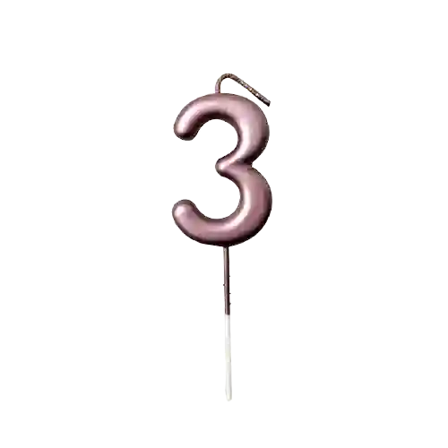 Vela #3 Premium Oro Rosa
