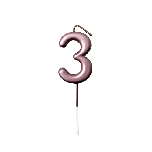 Vela #3 Premium Oro Rosa