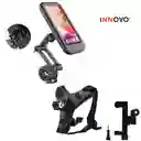 Combo Soporte Holder Para Celular Manubrio Moto + Soporte Cámara Para Casco