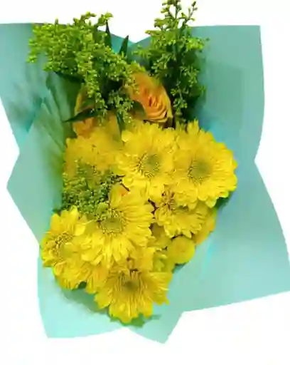 Ramo De Flores Amarillas , Detalle, Regalo