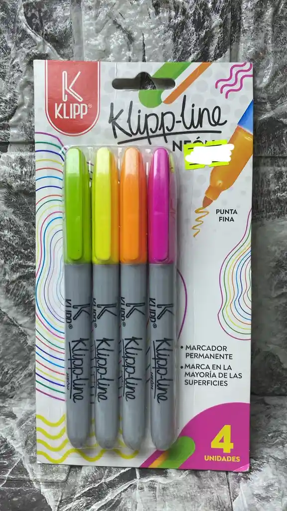 Marcadores Punta Fina Neon