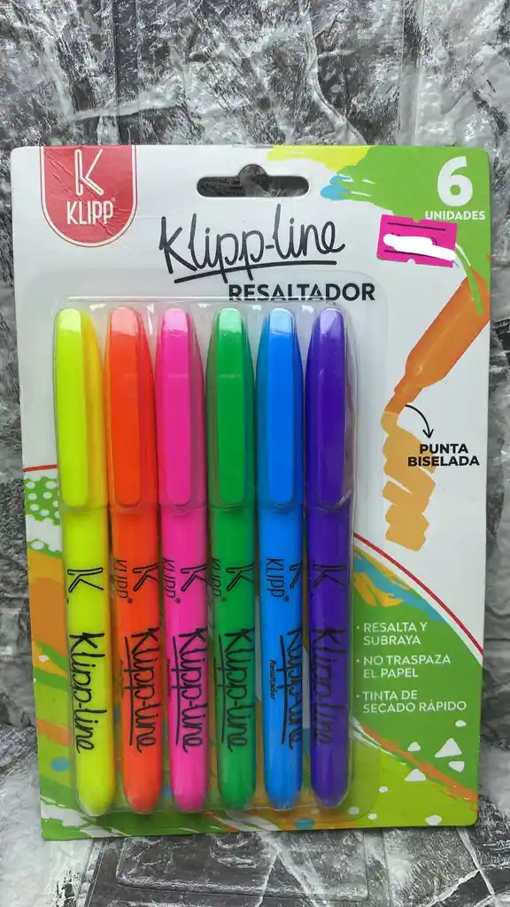 Resaltador Punta Biselada