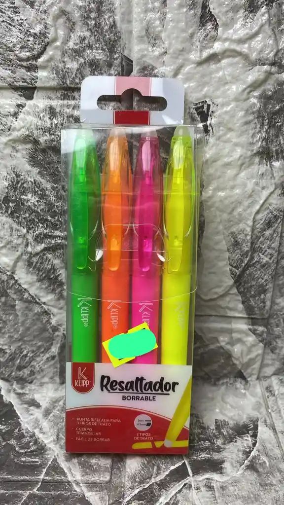 Resaltador Borrable
