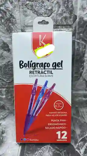 Boligrafo Gel Retractil