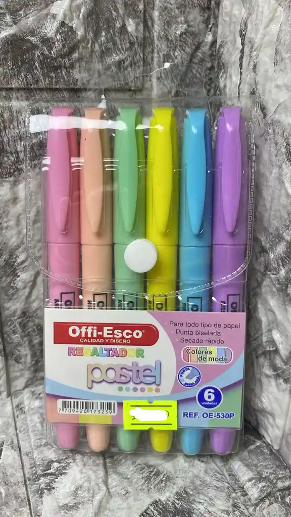 Resaltador Pastel