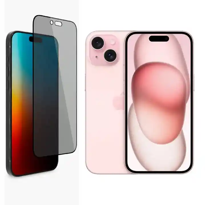 Vidrio Anti Espia Para Iphone 15/calidad Premium