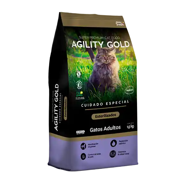 Agility Gold Gatos Esterilizados 1.5 Kg