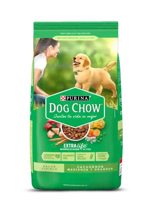 Dog Chow Cachorros Medianos Y Grandes 8 Kg