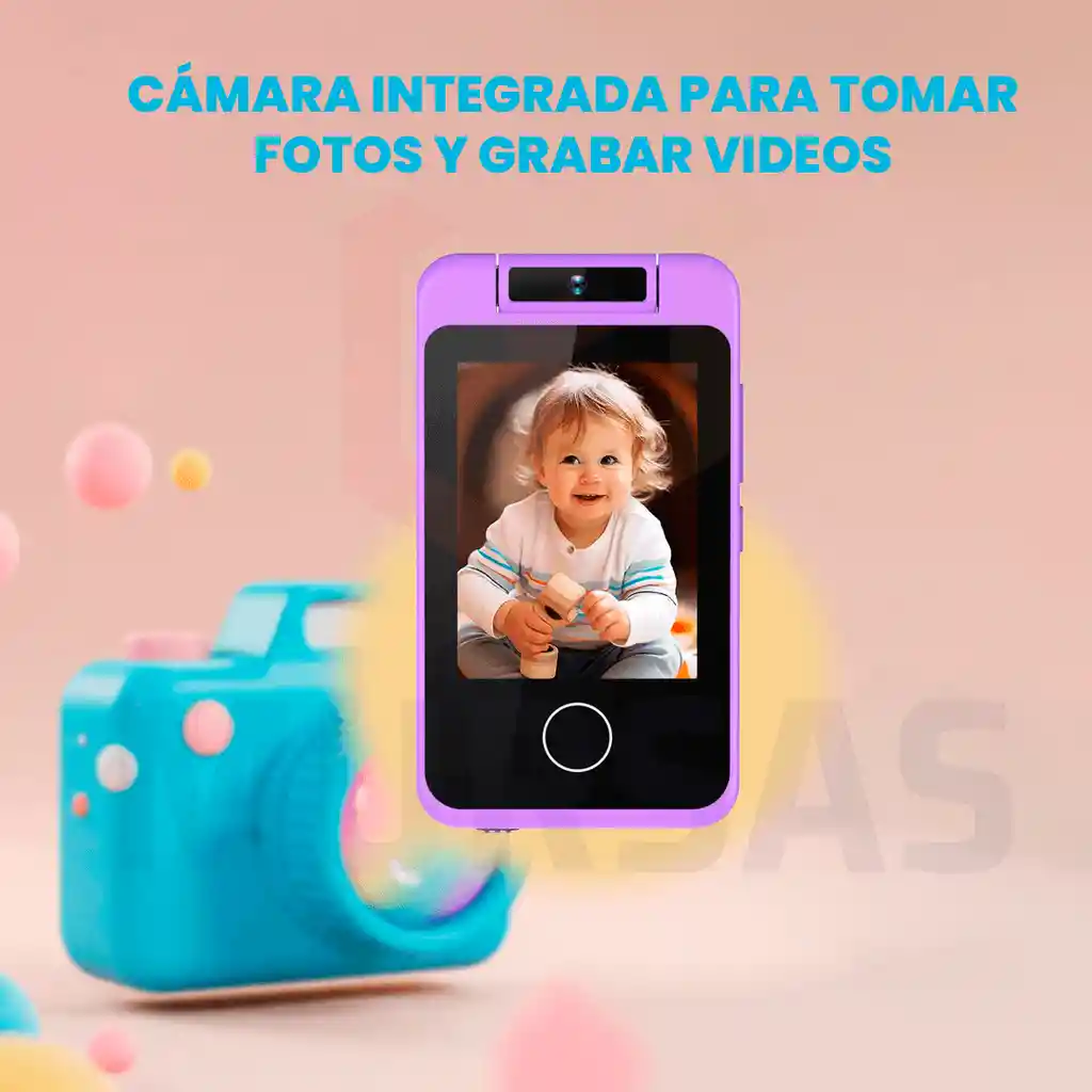 Celular Infantil Musical, Cámara, Juegos, Pantalla Táctil