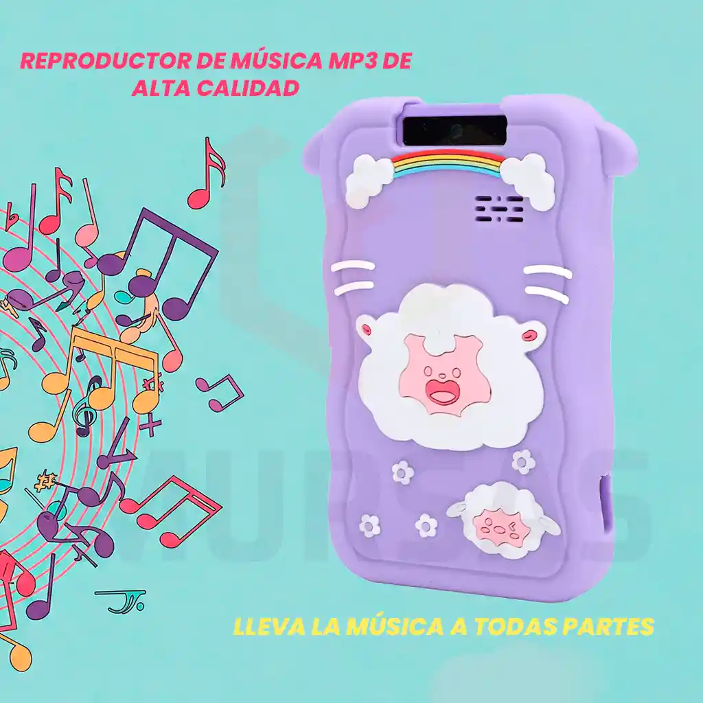 Celular Infantil Musical, Cámara, Juegos, Pantalla Táctil