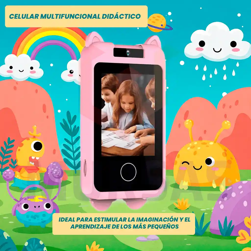 Teléfono Celular De Juguete Smartphone Para Niño Y Niña