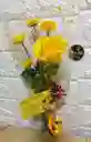 Rosa Amarilla Especial Con Chocolate