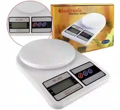 Balanza Gramera De Cocina Bascula Pesa Digital Con Tara