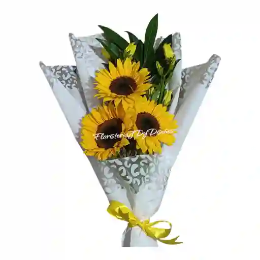 Trio De Girasoles