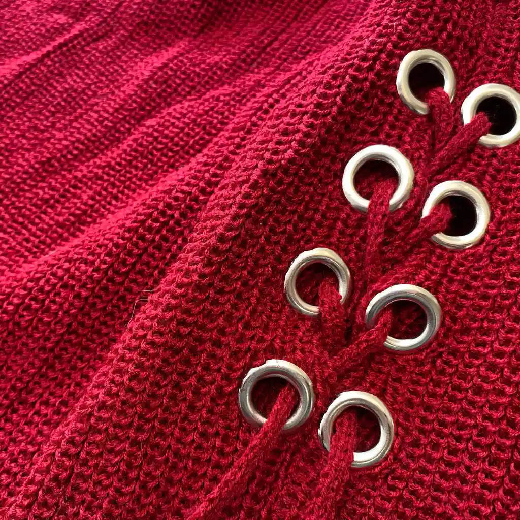 Saco Buso Sweater Tejido Mujer Buzo Diseño Ojaletes