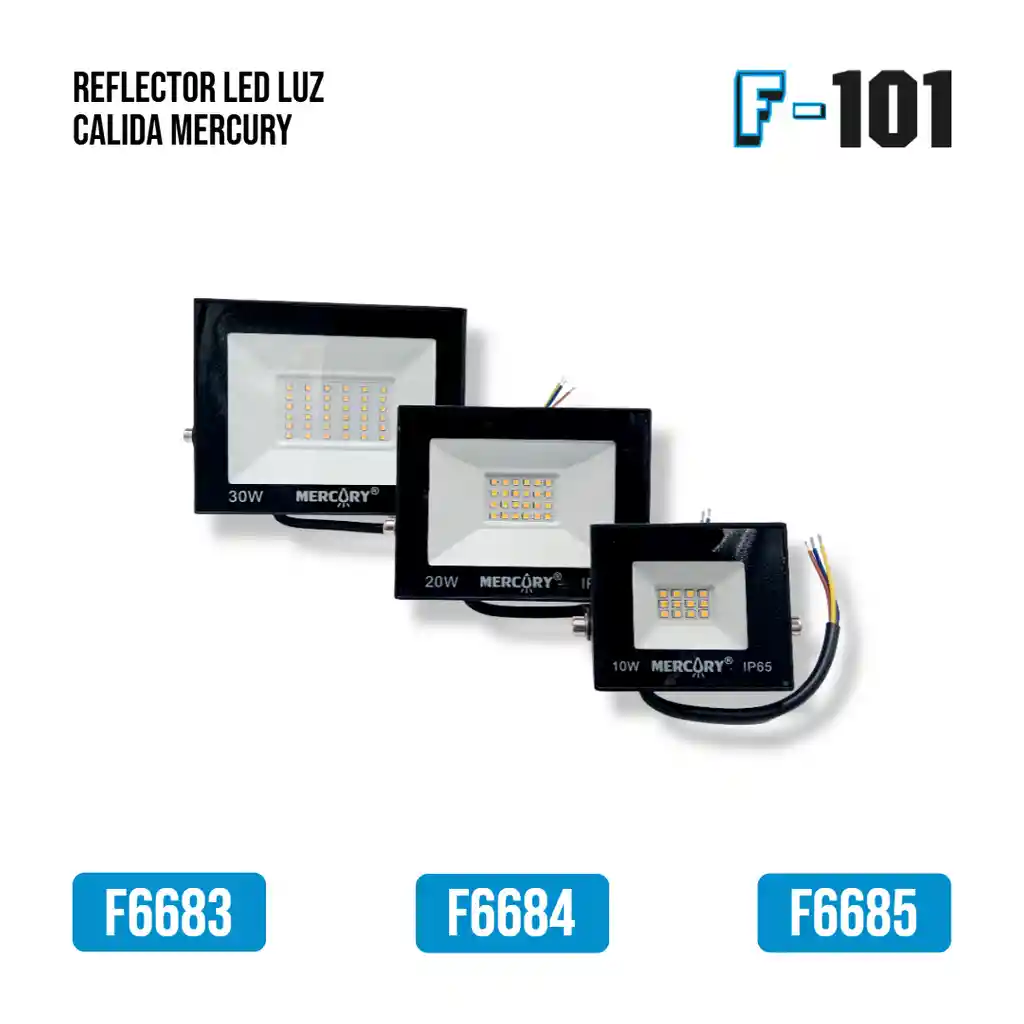Reflector Led Luz Calida 30w Mercury (irl 35)
