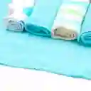 Paquete De Babitas Azul X4 Unidades 100% En Algodón, Toallitas Hechas En Material Suave Y Absorbente, Hipoalergénicas, Colores Y Diseños Llamativos - Luvable Friends