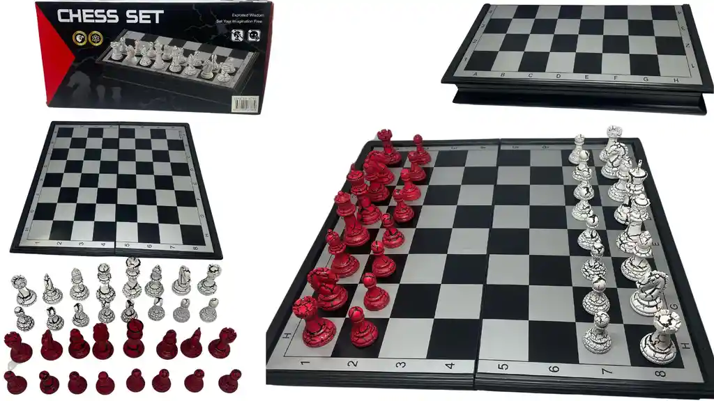 Ajedrez Juego Mesa Magnético 30x30 Cm Imantado Chess