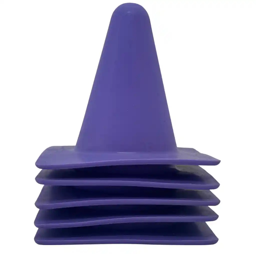 Cono Set Entrenamiento X5 Und Pvc Siliconado 8cm Ozs-kd1t15/ Morado