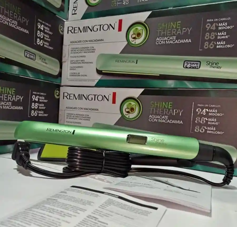 Plancha Alisadora Therapy Aguacate Remington Original