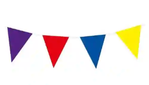 Banderin De Colores 10 Metros Plastico