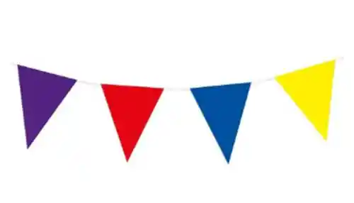 Banderin De Colores 10 Metros Plastico