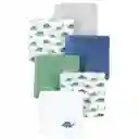 Paquete De Babitas Dinosaurio X6 Unidades Para Bebé, Set De Toallitas Con Diferentes Diseños, Hechas De Algodón Suave Y Absorbente, De Tamaño Ideal Para Llevar A Todos Lados - Hudson Baby