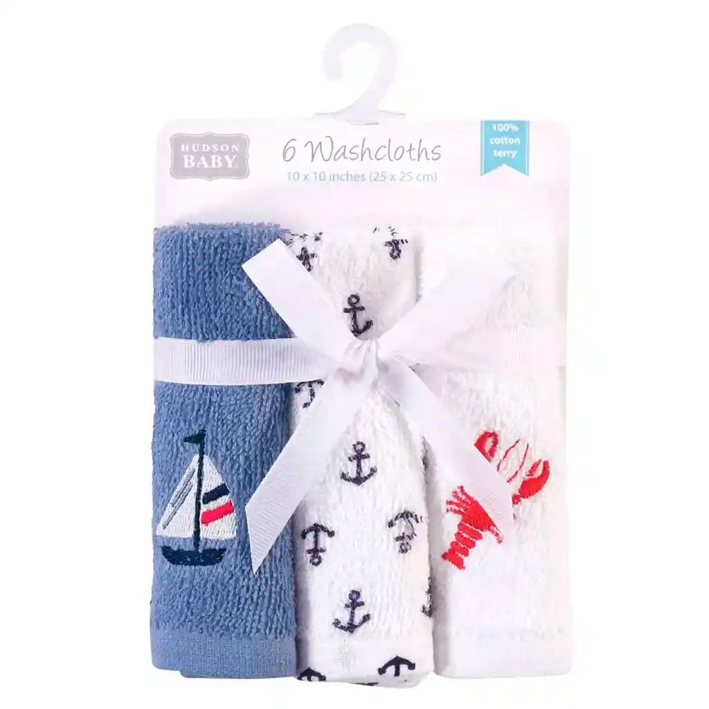 Paquete De Babitas Flamenco X6 Unidades Para Bebé, Set De Toallitas Con Diferentes Diseños, Hechas De Algodón Suave Y Absorbente, De Tamaño Ideal Para Llevar A Todos Lados - Hudson Baby