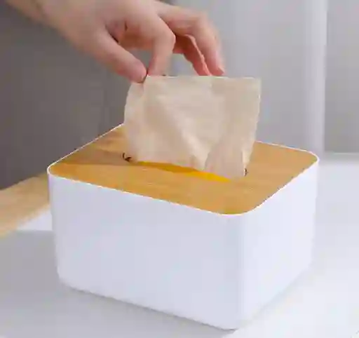 Organizador De Servilletas Bambu Porta Pañuelos