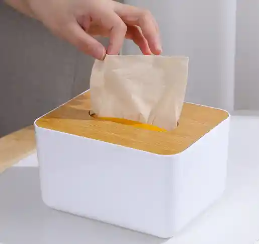 Organizador De Servilletas Bambu Porta Pañuelos