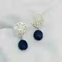 Aretes Espirales De Plata Y Lapislazuli