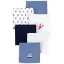 Paquete De Babitas Anclas Azul X6 Unidades Para Bebé, Set De Toallitas Con Diferentes Diseños, Hechas De Algodón Suave Y Absorbente, De Tamaño Ideal Para Llevar A Todos Lados - Hudson Baby