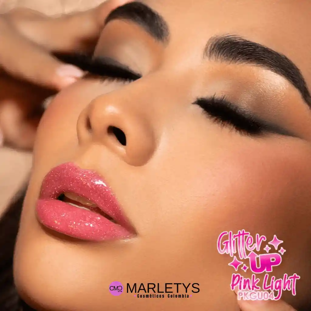 Brillo Glitter Labios Pink Up - Tono Pink Light