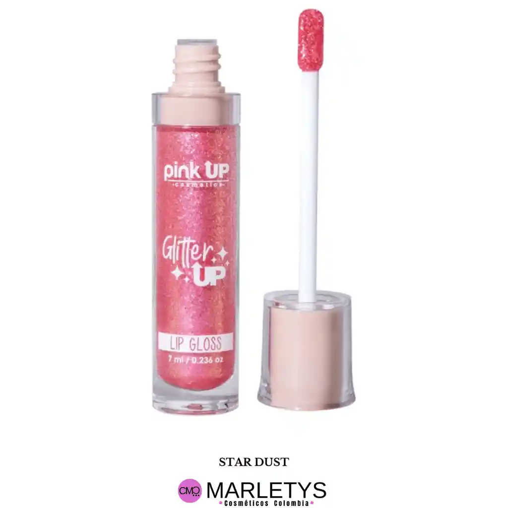 Brillo Glitter Labios Pink Up - Tono Star Dust