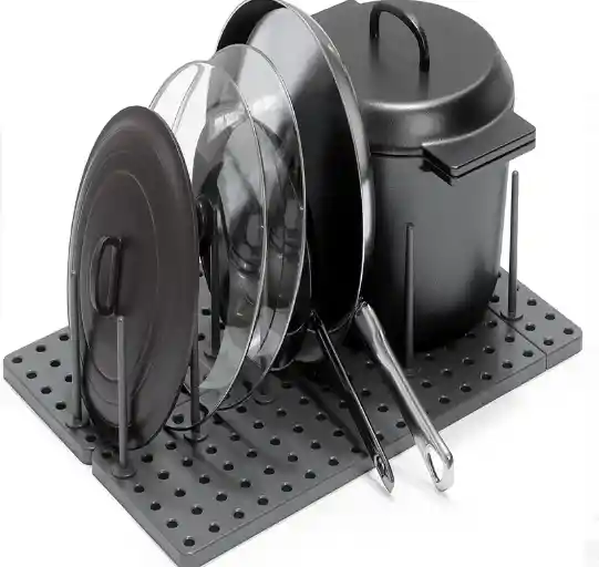 Escurridor Retractil De Cocina Bandeja Organizadora Con Espacio Para Loza Ollas Y Vasos
