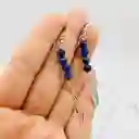 Aretes Plumas De Plata Y Lapislazuli